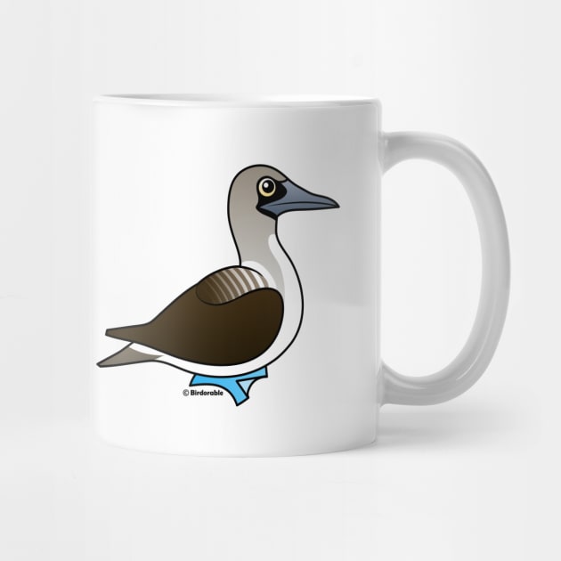 Cute Birdorable Blue-footed Booby Cartoon Bird by birdorable